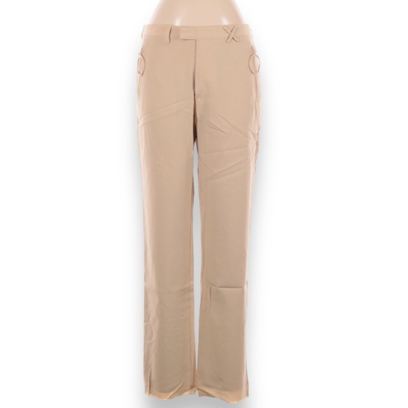 ASOS Adrian Tan/Khaki/Hazelnut Straight Fit Business Casual Trousers NWT - Picture 2 of 10